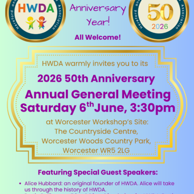 HWDA 2026 Annual General Meeting, Saturday 6th June 3:30pm – all welcome!